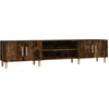 Image de vidaXL Armoire TV chêne fumé 180x31,5x40 cm Bois composite