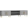 Image de vidaXL Armoire TV Gris Sonoma 180x31,5x40 cm Bois composite