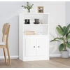 Image de vidaXL Highboard blanc 60x35,5x103,5 cm Bois composite