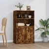 Image de vidaXL Highboard chêne fumé 60x35,5x103,5 cm Matériau dérivé du bois