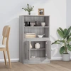 Image de vidaXL Highboard Gris Sonoma 60x35,5x103,5 cm Matériau dérivé du bois