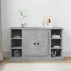 Image de vidaXL Sideboard gris béton 100x35,5x60 cm Bois composite