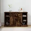 Image de vidaXL Sideboard chêne fumé 100x35,5x60 cm bois composite