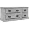 Image de vidaXL Armoire TV gris béton 100x35,5x45 cm Bois composite