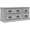 Image de vidaXL Armoire TV Gris Sonoma 100x35,5x45 cm Bois composite