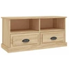 Image de vidaXL Armoire TV Chêne Sonoma 93x35,5x45 cm Bois composite