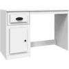 Image de vidaXL Bureau avec tiroir blanc 115x50x75 cm Bois composite