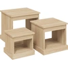 Image de vidaXL Tables basses 3 pcs. chêne Sonoma bois composite