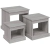 Image de vidaXL Tables basses 3 pcs. Gris Sonoma Matériau dérivé du bois