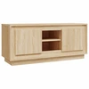 Image de vidaXL Armoire TV Chêne Sonoma 102x35x45 cm Bois composite
