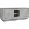 Image de vidaXL Armoire TV gris béton 102x35x45 cm Bois composite