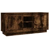 Image de vidaXL Armoire TV chêne fumé 102x35x45 cm Bois composite