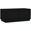 Image de vidaXL Table basse noire 102x50x44 cm Bois composite