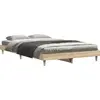 Image de vidaXL Cadre de lit sans matelas Chêne Sonoma 120x200 cm Bois composite
