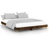 Image de vidaXL Cadre de lit sans matelas chêne fumé 120x200 cm bois composite