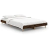 Image de vidaXL Cadre de lit sans matelas chêne fumé 120x190 cm bois composite