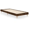 Image de vidaXL Cadre de lit sans matelas chêne fumé 75x190 cm bois composite