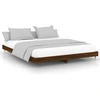 Image de vidaXL Cadre de lit sans matelas brun aspect chêne 200x200 cm