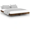 Image de vidaXL Cadre de lit sans matelas chêne fumé 120x200 cm bois composite