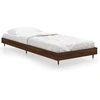 Image de vidaXL Cadre de lit sans matelas Chêne brun 75x190 cm Bois composite