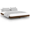 Image de vidaXL Cadre de lit sans matelas brun aspect chêne 200x200 cm
