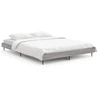 Image de vidaXL Cadre de lit Gris Sonoma 140x190 cm Bois composite