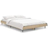 Image de vidaXL Cadre de lit sans matelas Chêne Sonoma 120x190 cm Bois composite