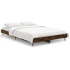 Image de vidaXL Cadre de lit sans matelas chêne fumé 120x190 cm bois composite