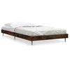 Image de vidaXL Cadre de lit sans matelas chêne fumé 90x190 cm bois composite