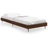 Image de vidaXL Cadre de lit sans matelas Chêne brun 75x190 cm Bois composite