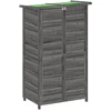 Image de vidaXL Abri de jardin Gris 83x57x140 cm Pin massif