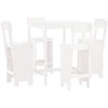 Image de vidaXL Ensemble bar de jardin 5 pièces blanc pin massif