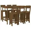Image de vidaXL Ensemble bar de jardin 7 pièces pin massif brun miel