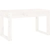 Image de vidaXL Banc de jardin blanc 80x38x45 cm pin massif