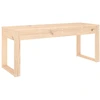 Image de vidaXL Banc de jardin 110x38x45 cm pin massif