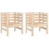 Image de vidaXL Chaises de jardin 2 pcs. 61,5x53x71 cm pin massif