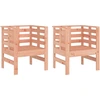 Image de vidaXL Chaises de jardin 2 pcs. 61,5x53x71 cm bois massif douglas