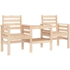 Image de vidaXL Banc de jardin avec table 2 places en pin massif