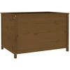 Image de vidaXL Lit surélevé brun miel 119,5x82,5x78 cm Pin massif