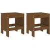 Image de vidaXL Tabouret de jardin 2 pcs. Marron miel 40x36x45 cm Pin massif