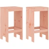 Image de vidaXL Tabouret de bar 2 pcs. 40x36x75 cm bois massif Douglas