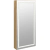 Image de vidaXL Armoire à bijoux à miroir avec éclairage LED montage mural
