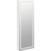 Image de vidaXL Armoire à bijoux miroir avec éclairage LED mural blanc