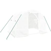 Image de vidaXL Serre avec cadre en acier blanc 6 m² 3x2x2 m