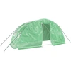 Image de vidaXL Serre avec cadre en acier vert 10 m² 5x2x2,3 m