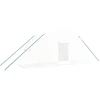 Image de vidaXL Serre avec cadre en acier blanc 12 m² 6x2x2,85 m