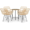 Image de vidaXL Ensemble de jardin 5 pièces Poly rotin