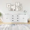 Image de vidaXL Sideboards 3 pcs. Blanc Bois composite