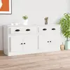 Image de vidaXL Sideboards 2 pcs. Blanc Bois composite