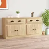 Image de vidaXL Sideboards 2 pcs. chêne Sonoma bois composite